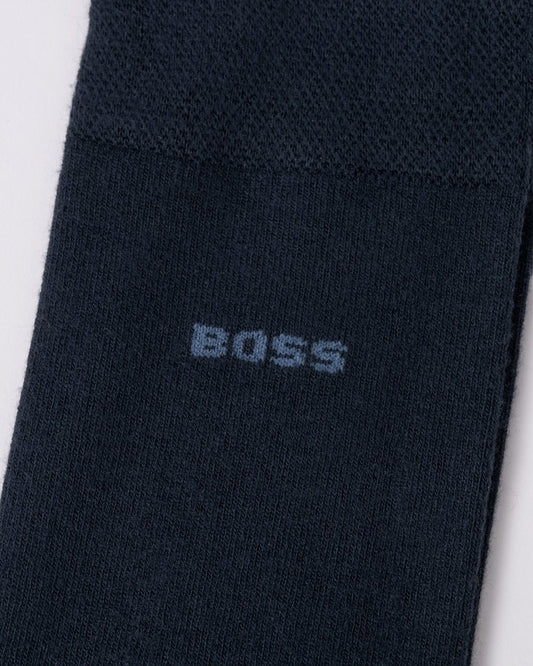 BOSS Orange 2-Pack Mens Bamboo Socks - Dark Blue 401
