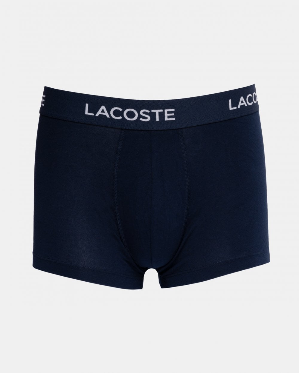 Lacoste Mens 3-Pack Trunks - Navy Blue/Methylene-Creek EV9