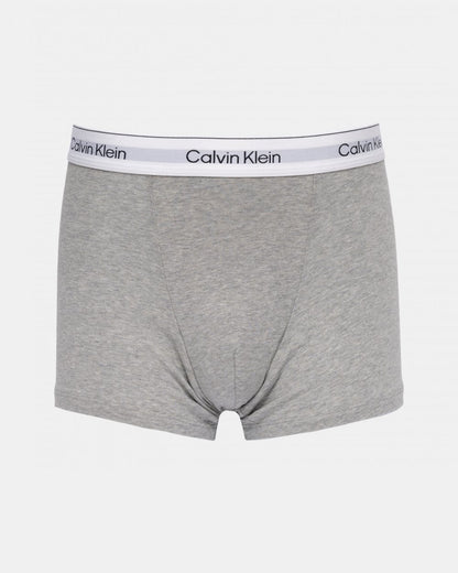 Calvin Klein 3 Pack Mens Relaxed Dart Trunk - Grey Heather/White/Black