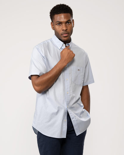 GANT Mens Regular Fit Short Sleeve Poplin Shirt