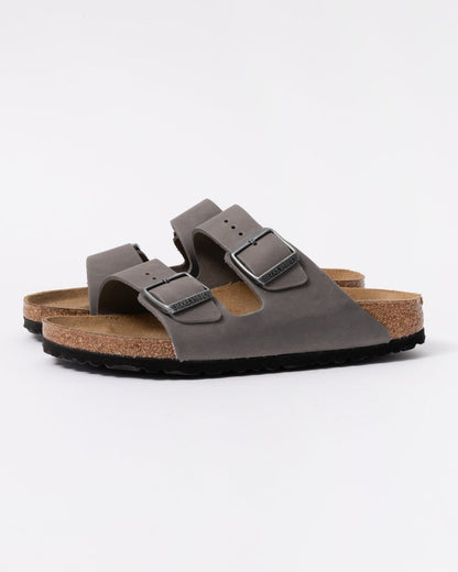 Birkenstock Arizona Oiled Natural Leather Womens Sandals - Iron