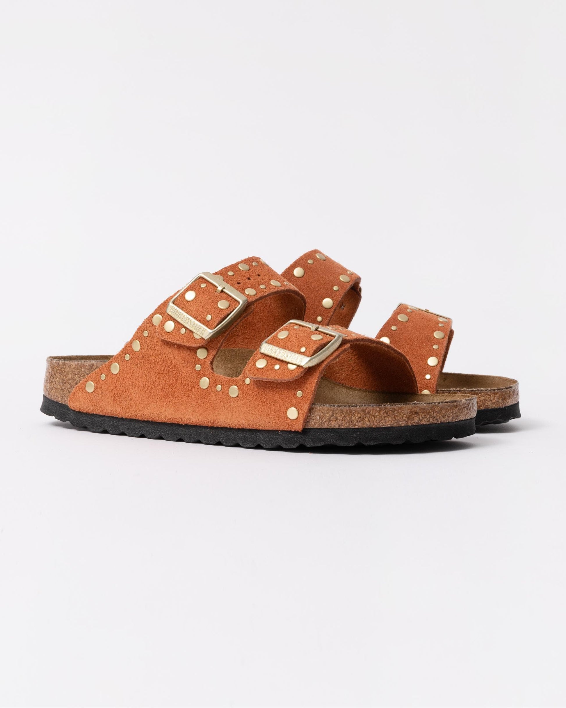 Birkenstock Arizona Rivet Border Womens Suede Leather Sandals