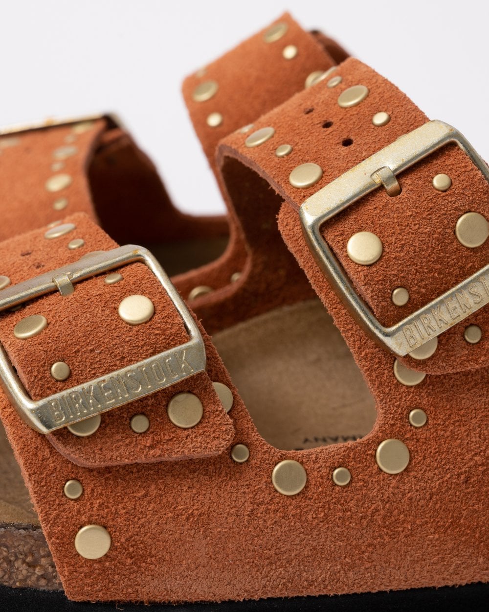 Birkenstock Arizona Rivet Border Womens Suede Leather Sandals