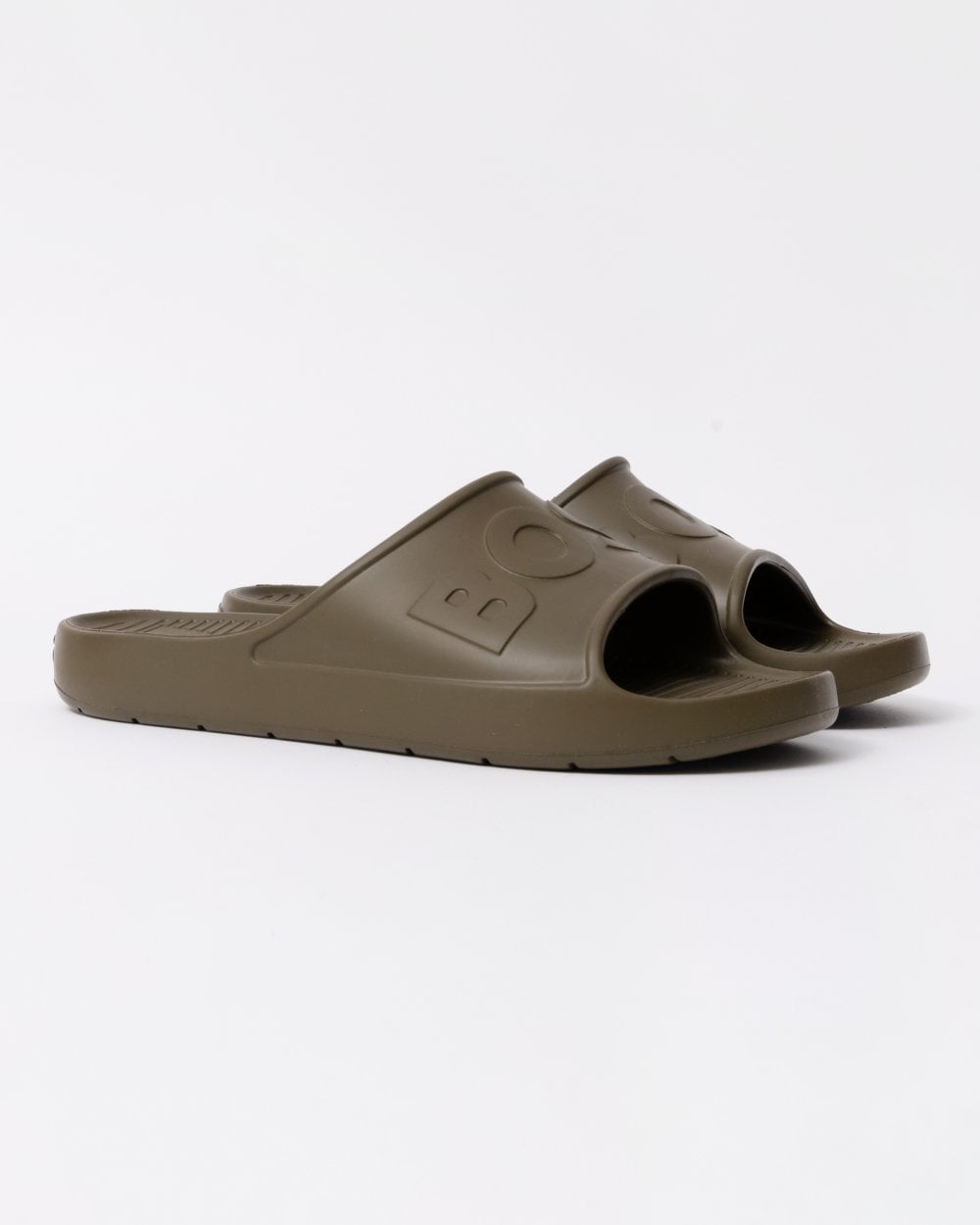 BOSS Orange Darian Mens Lightweight EVA Slides with Logo Strap - Open Green 361