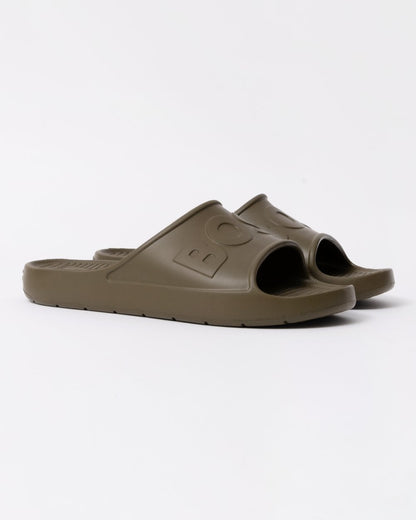 BOSS Orange Darian Mens Lightweight EVA Slides with Logo Strap - Open Green 361