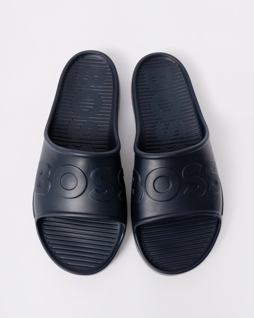 BOSS Orange Darian Mens Lightweight EVA Slides with Logo Strap - Dark Blue 401