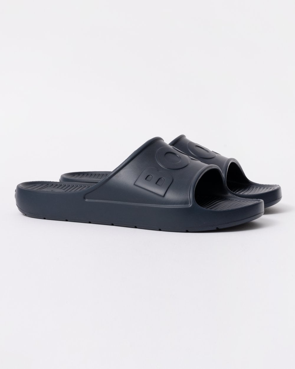BOSS Orange Darian Mens Lightweight EVA Slides with Logo Strap - Dark Blue 401