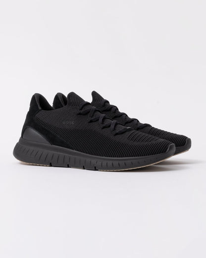 BOSS Orange Titanium Mens Slip-On Knit Trainers - Black 005