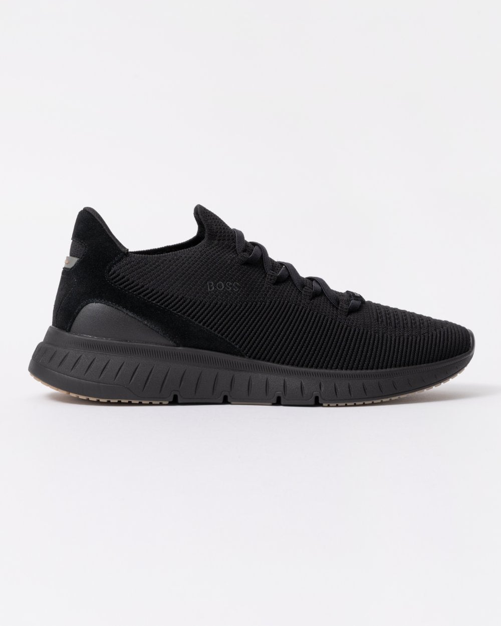 BOSS Orange Titanium Mens Slip-On Knit Trainers - Black 005
