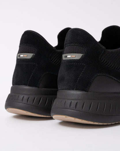 BOSS Orange Titanium Mens Slip-On Knit Trainers - Black 005