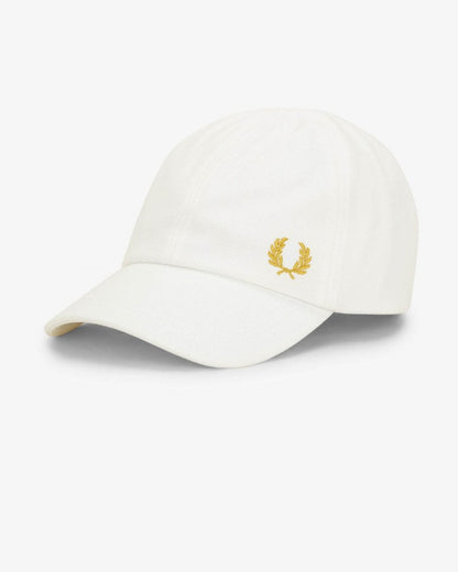 Fred Perry Classic Piqué Cap - Snow White/Honeycomb Y53
