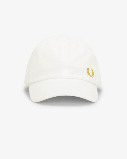 Fred Perry Classic Piqué Cap - Snow White/Honeycomb Y53