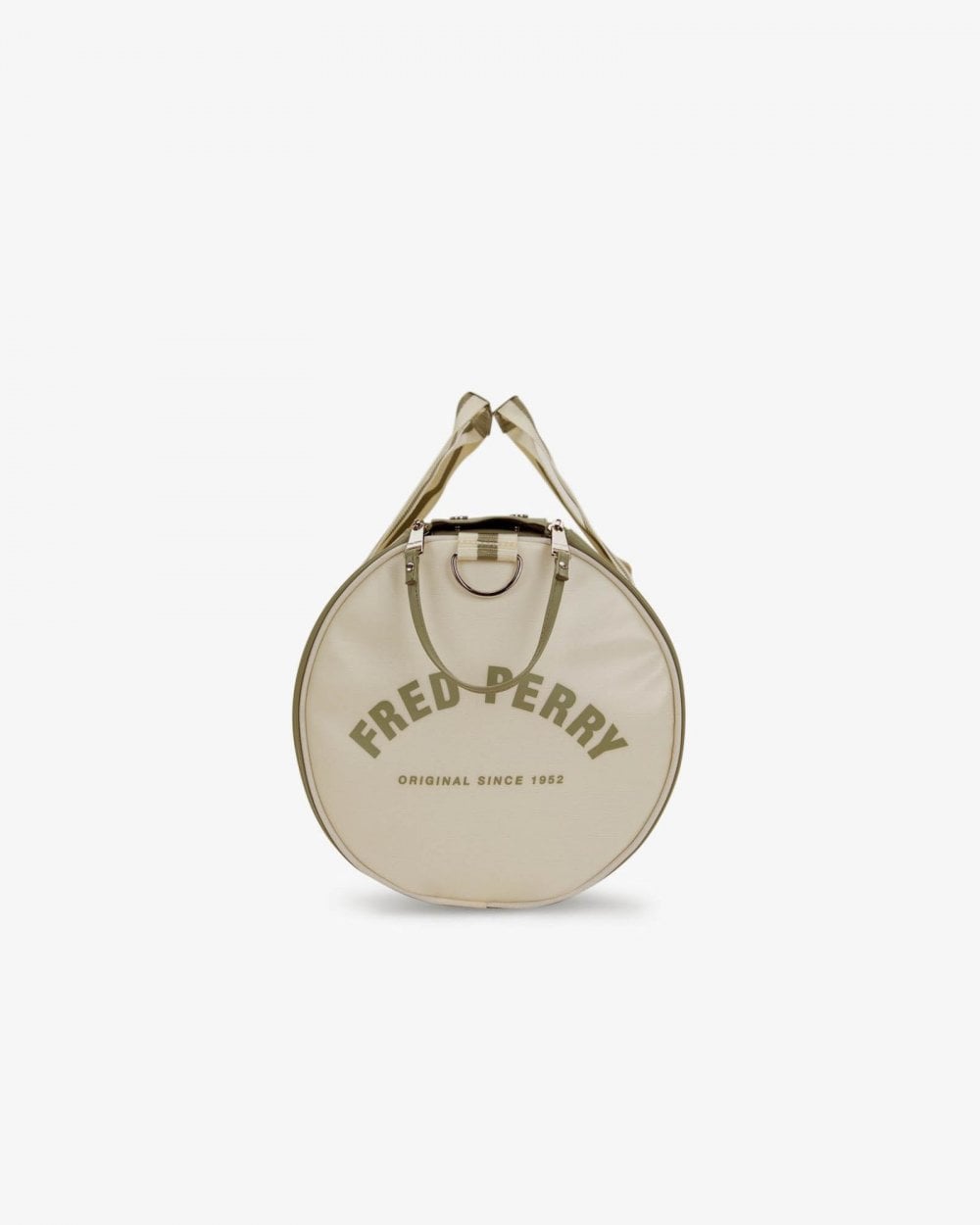 Fred Perry Recycled Polyester Classic Barrel Bag - Olive Mint X88