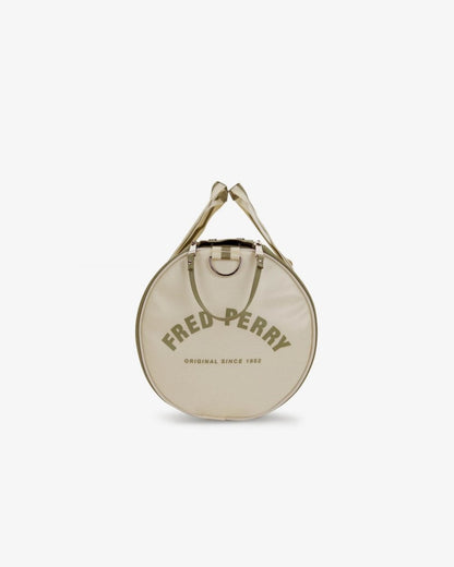 Fred Perry Recycled Polyester Classic Barrel Bag - Olive Mint X88