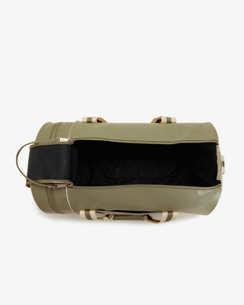 Fred Perry Recycled Polyester Classic Barrel Bag - Olive Mint X88