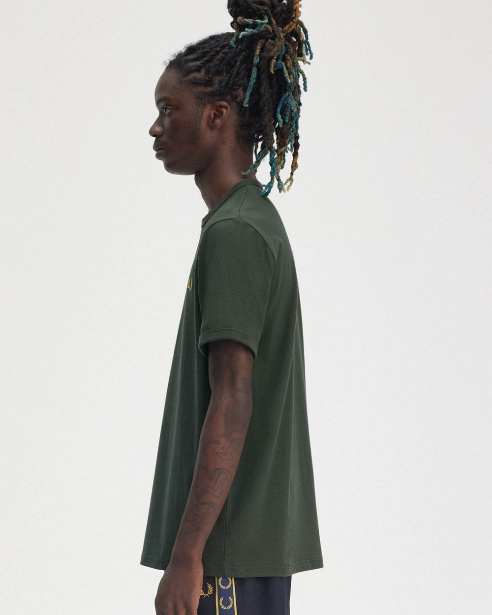Fred Perry Mens Ringer T-Shirt - Court Green X89