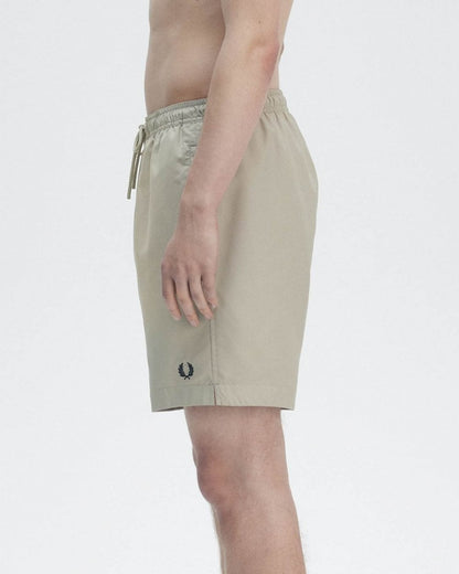 Fred Perry Mens Classic Swim Shorts - Warm Grey/Black V76