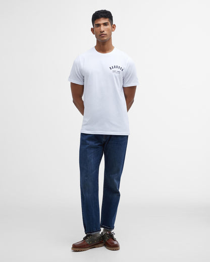 Barbour Preppy Mens T-Shirt - White