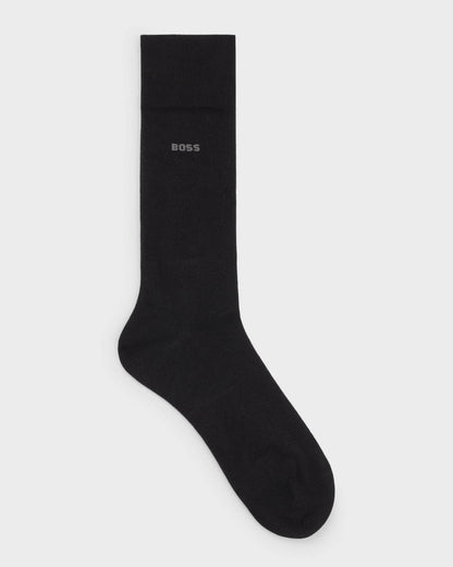 BOSS Orange BOSS Orange Marc Mens Regular-Length Logo Socks in Combed Stretch Cotton