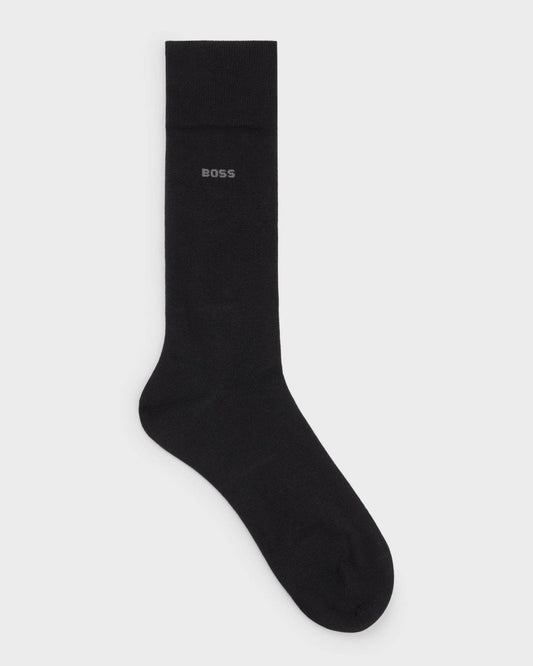 BOSS Orange BOSS Orange Marc Mens Regular-Length Logo Socks in Combed Stretch Cotton