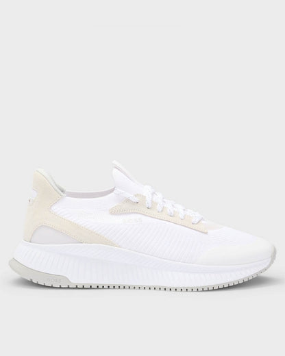 BOSS Orange TTNM EVO Mens Trainers with Knitted Uppers - White 100