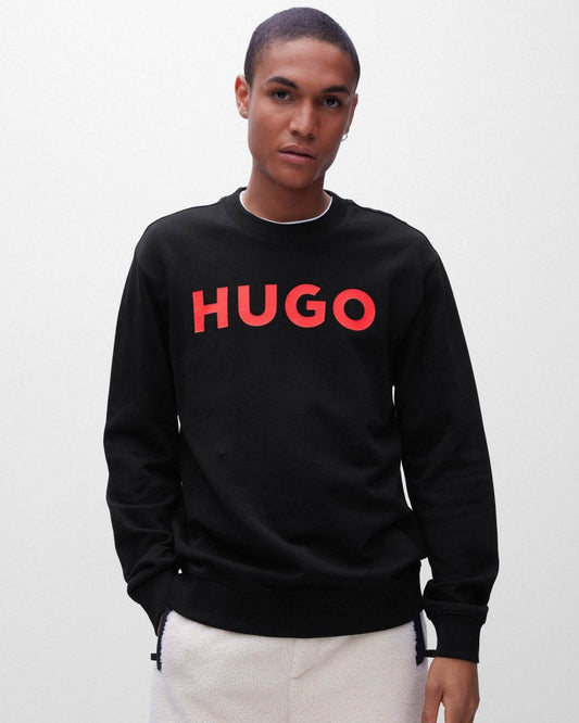 HUGO HUGO Dem Large Logo Mens Crew Neck Sweatshirt NOS