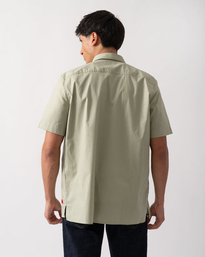 HUGO Ebor Relaxed Fit Mens Stretch Cotton Shirt - Open Green 391
