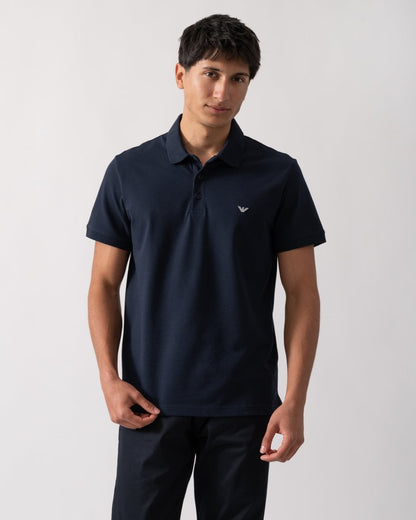 Emporio Armani Mens Eagle Logo Beach Polo
