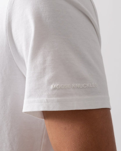 Moose Knuckles Crescent Mens T-Shirt - White 160
