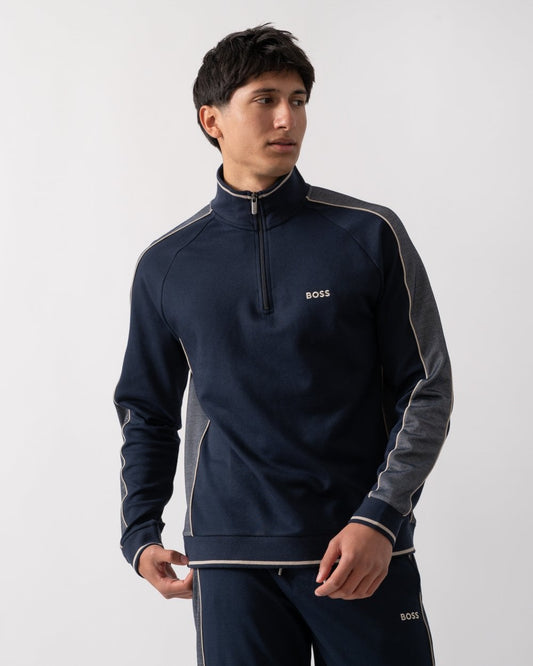 BOSS Orange BOSS Orange Mens 1/4 Zip Loungewear Tracksuit Jacket 50540785