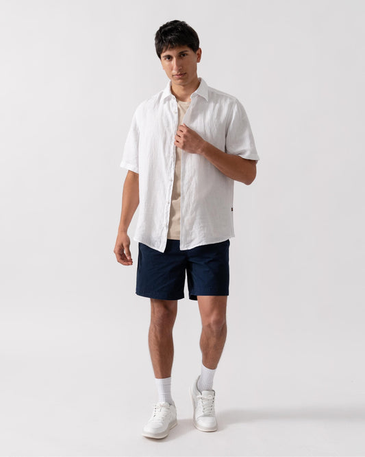 BOSS Orange Rash 2 Mens Short Sleeve Shirt - White 100