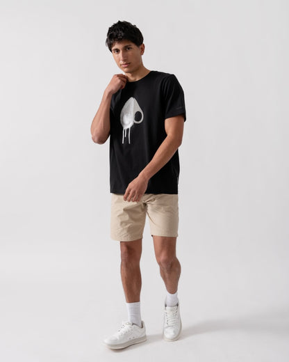 Moose Knuckles Augustine Mens Printed Logo T-Shirt - Blk/Dusk 1679