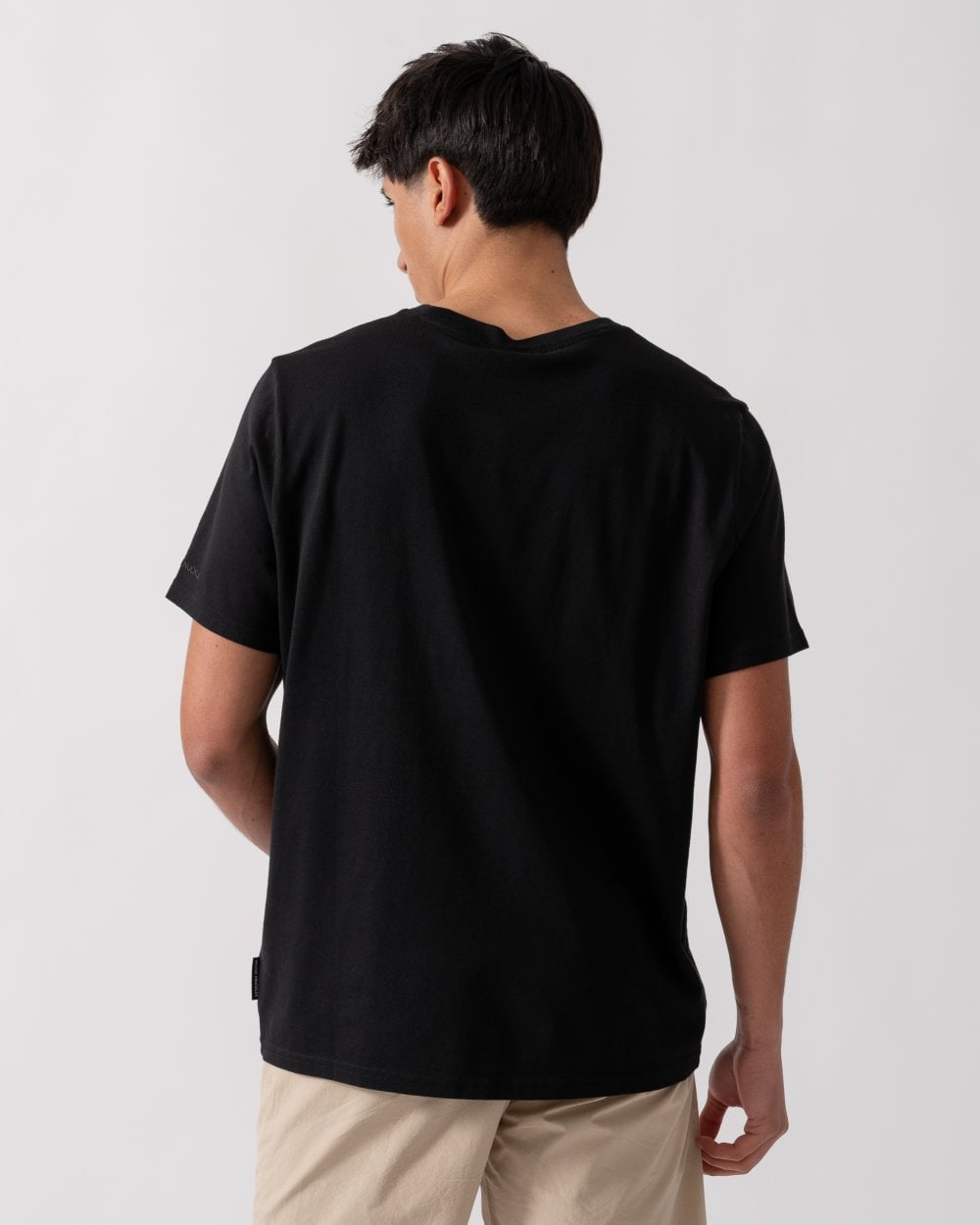 Moose Knuckles Augustine Mens Printed Logo T-Shirt - Blk/Dusk 1679
