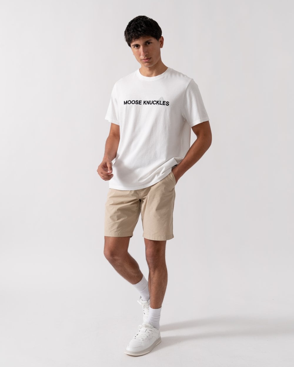 Moose Knuckles Conway Mens T-Shirt - Milky Way 891