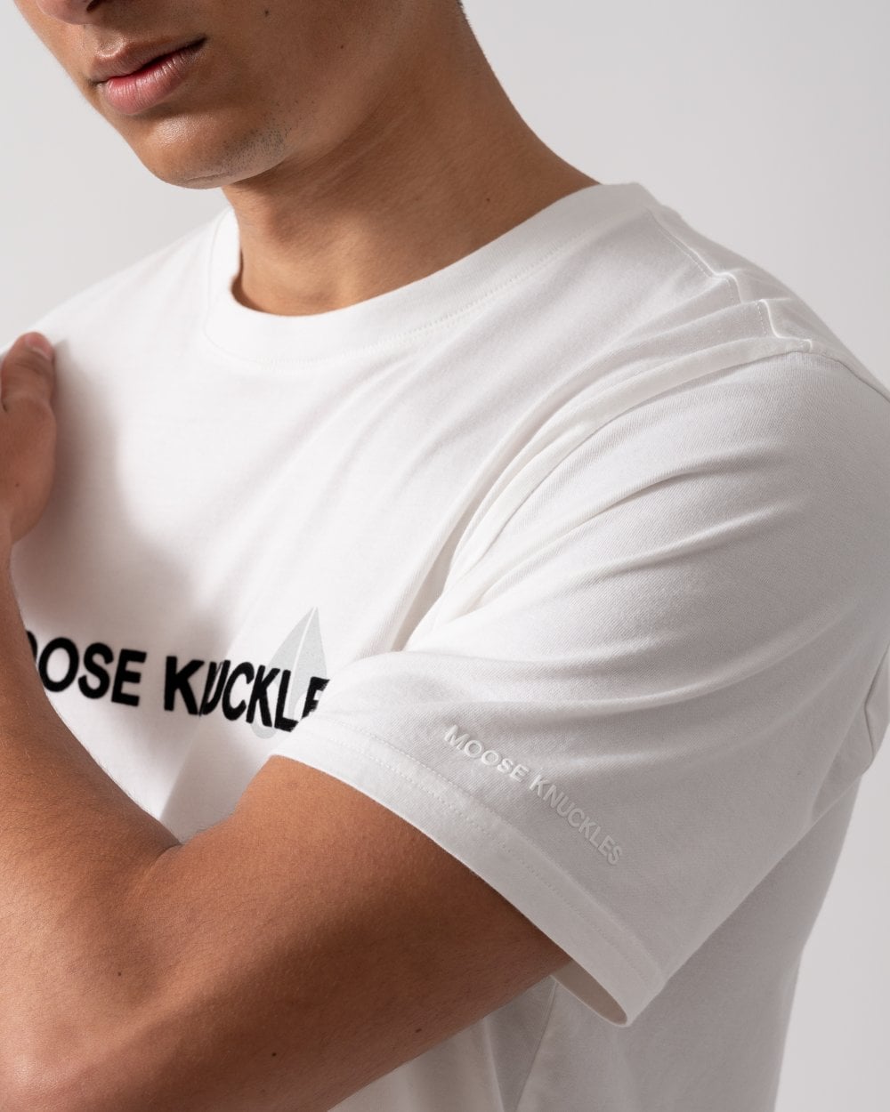 Moose Knuckles Conway Mens T-Shirt - Milky Way 891