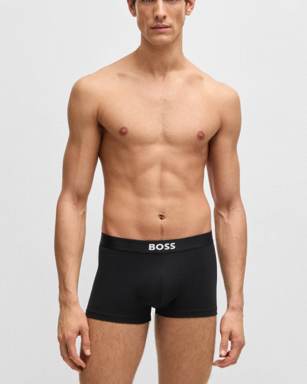 BOSS Orange BOSS Orange 3-Pack Mens Stretch-Cotton Trunks with Logo Waistbands NOS