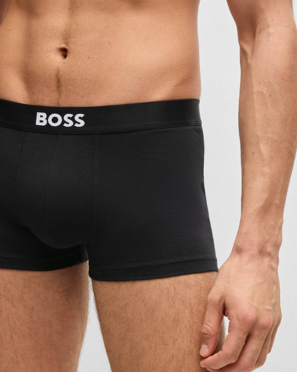 BOSS Orange BOSS Orange 3-Pack Mens Stretch-Cotton Trunks with Logo Waistbands NOS