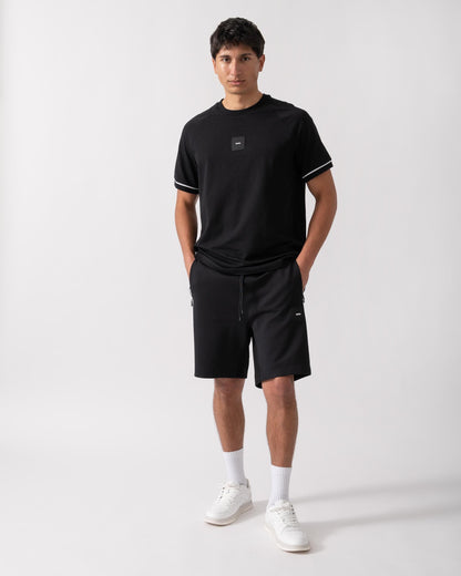 BOSS Green Tee Rib AC Mens T-Shirts - Black 001