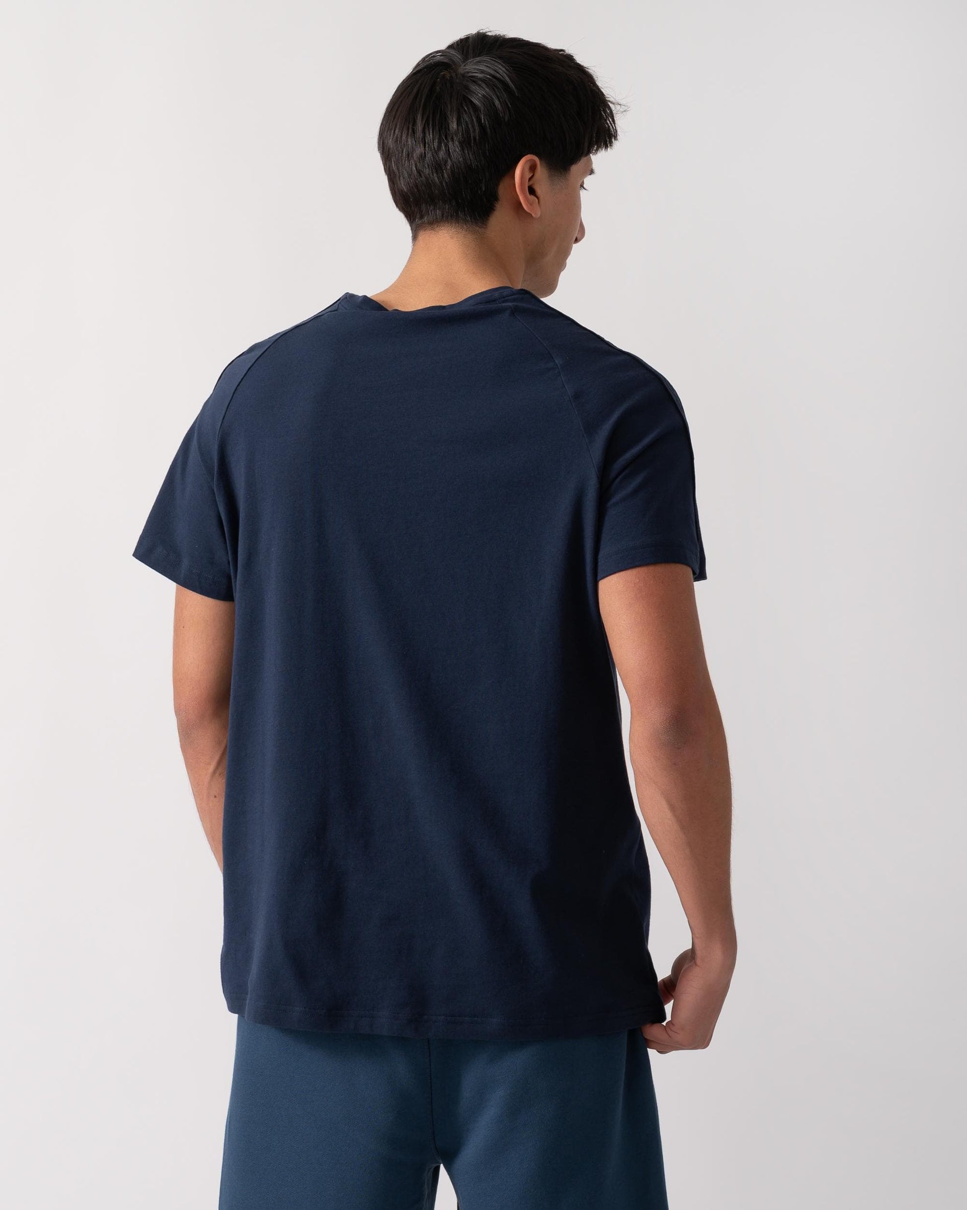 HUGO HUGO LIAM Mens Crew Neck T-Shirt with Logo Tape