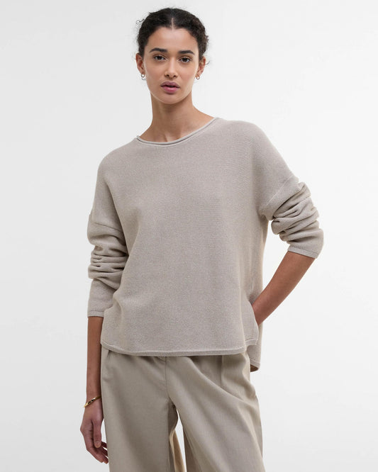 Barbour Marine Womens Jumper - Light Sand