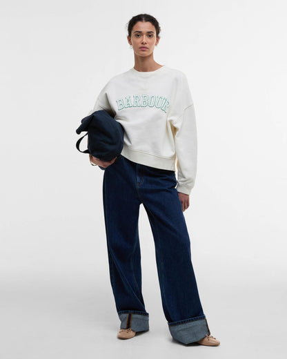 Barbour Silverdale Womens Crew Neck Sweatshirt - Neutral