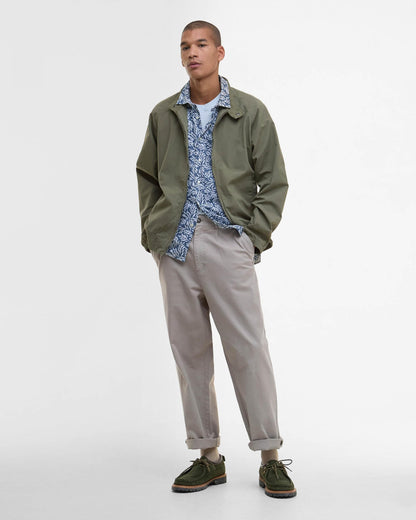 Barbour Royston Cotton Mens Casual Jacket - Light Moss