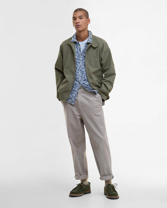 Barbour Royston Cotton Mens Casual Jacket - Light Moss