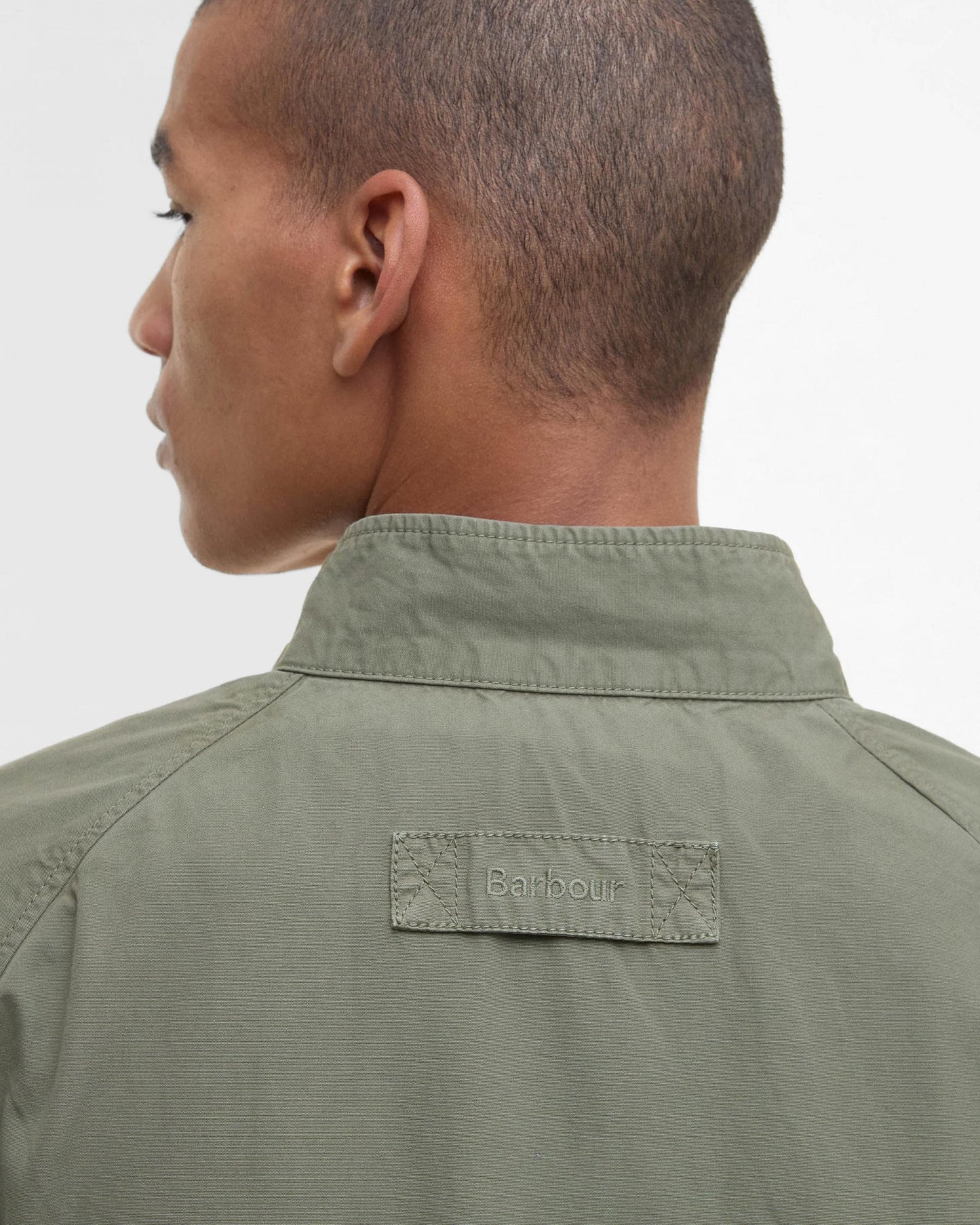 Barbour Royston Cotton Mens Casual Jacket - Light Moss