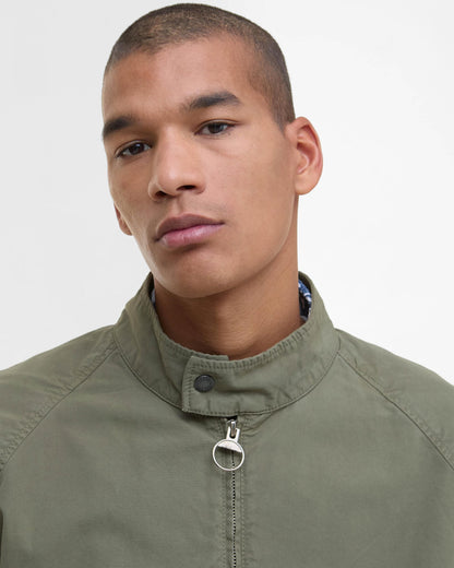 Barbour Royston Cotton Mens Casual Jacket - Light Moss
