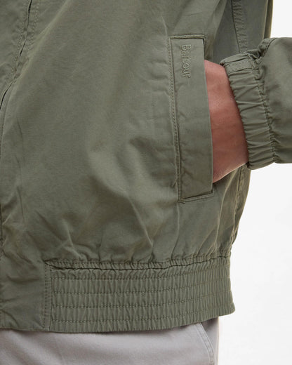 Barbour Royston Cotton Mens Casual Jacket - Light Moss