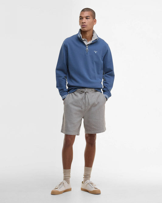 Barbour Rosford Mens Half Zip Sweatshirt - Dark Denim