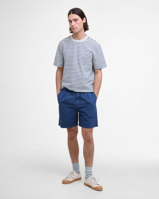 Barbour Frensham Mens Striped T-Shirt - Oatmeal