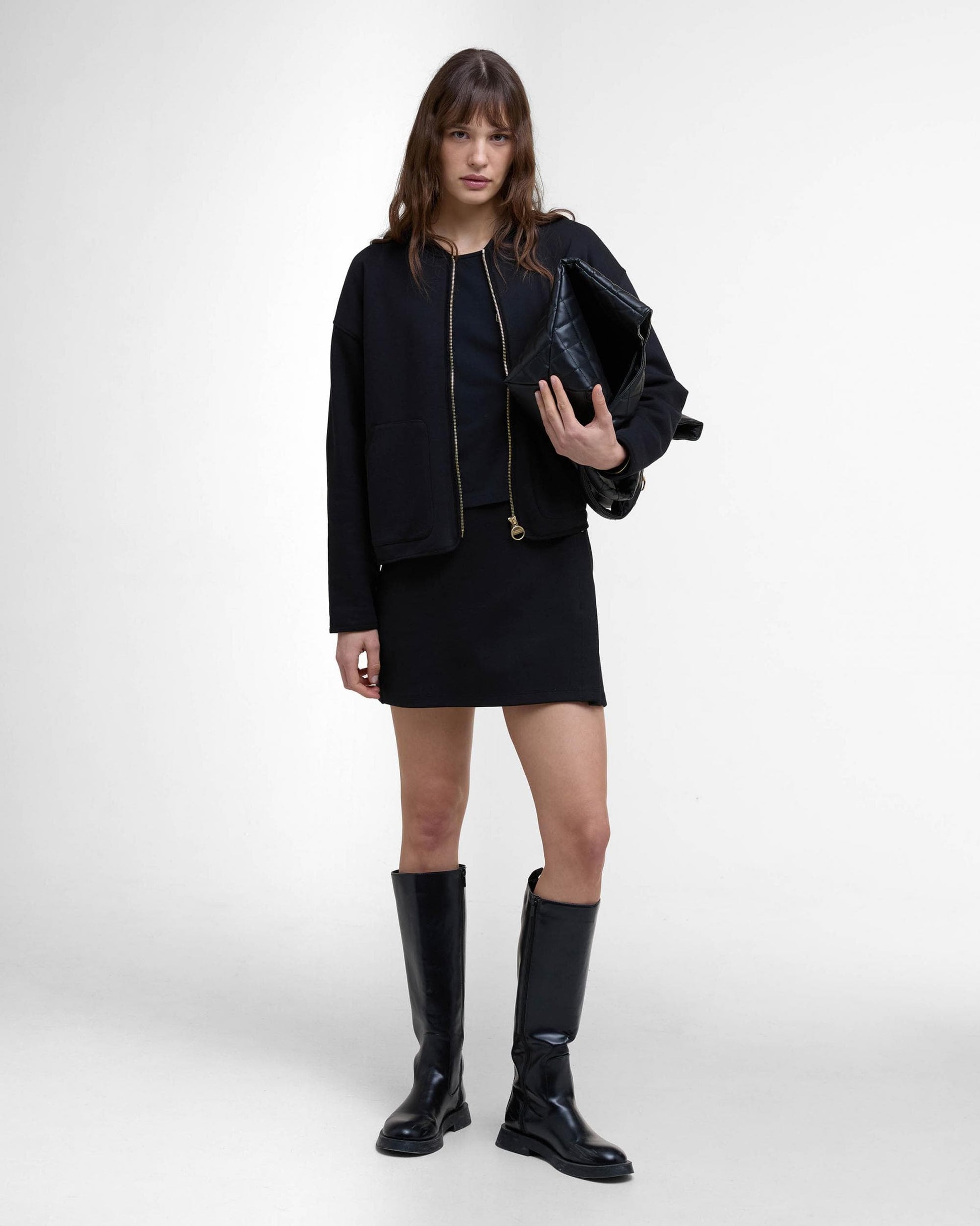 Barbour International Clara Womens Sweat Bomber Jacket