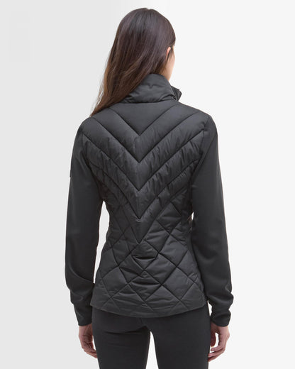 Barbour International Natalia Womens Quilted Hybrid Jacket - Black